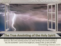 The True Anointing of the Holy Spirit